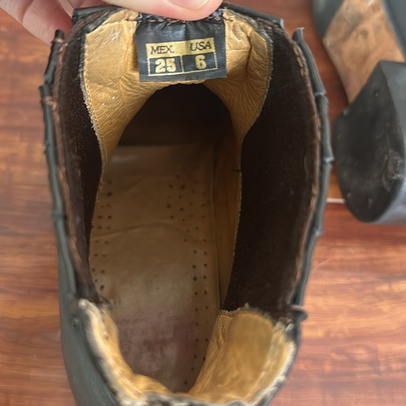 Black Leather Chelsea Boots Original Michel Made in Mexico Women’s Size 8.5 - Picture 6 of 11